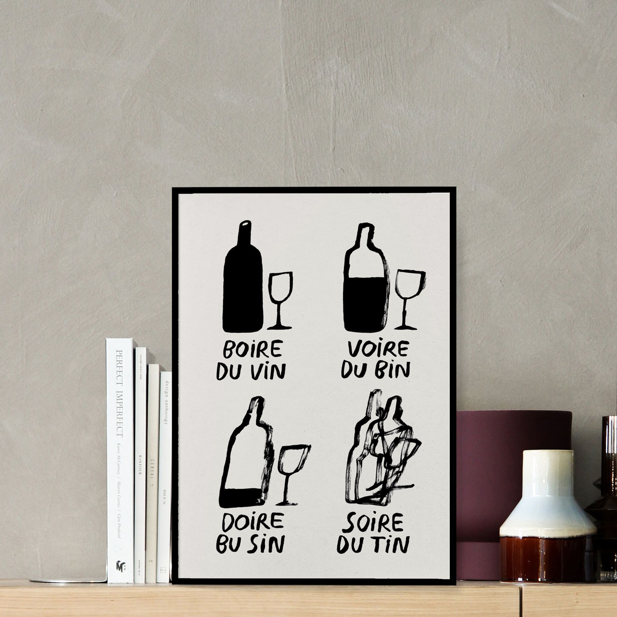 Affiche "Boire du vin"