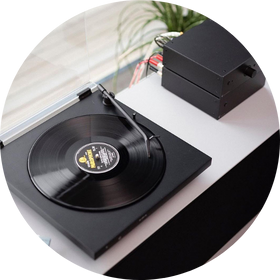 Plateau vinyle Bluetooth pour son père